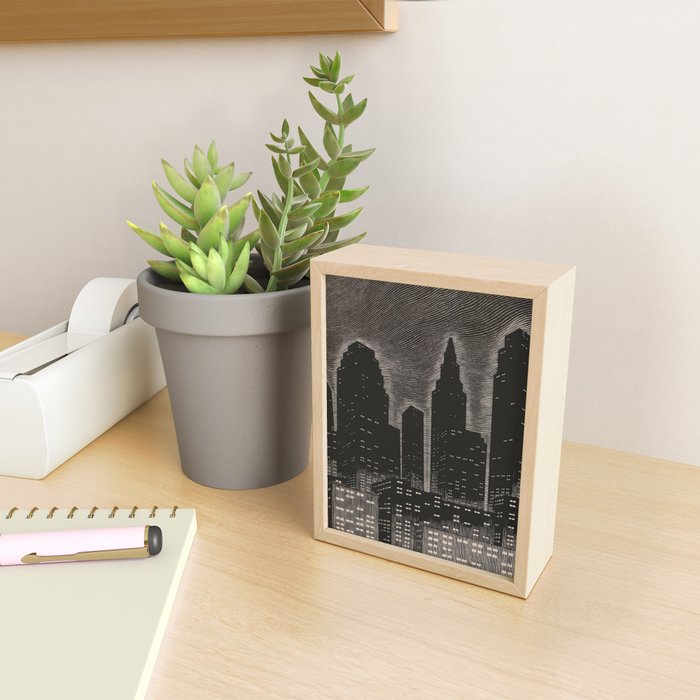 Gothic CityScape Mini Art Print Gallery Image 2