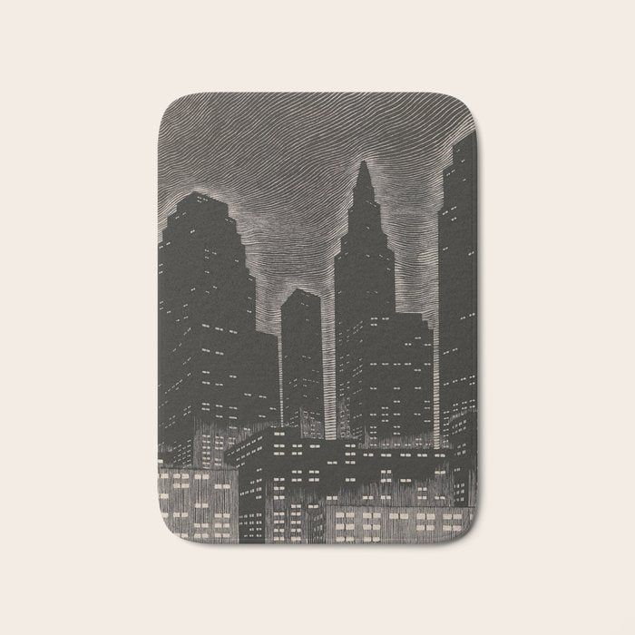 Gothic CityScape Bath Mat Gallery Image 1