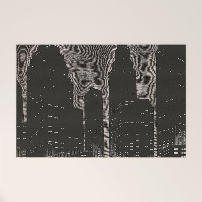 Gothic CityScape Welcome Mat Gallery Image 1