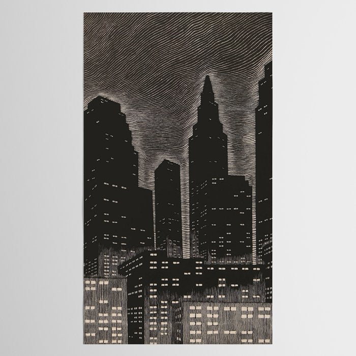 Gothic CityScape Tablecloth Gallery Image 2