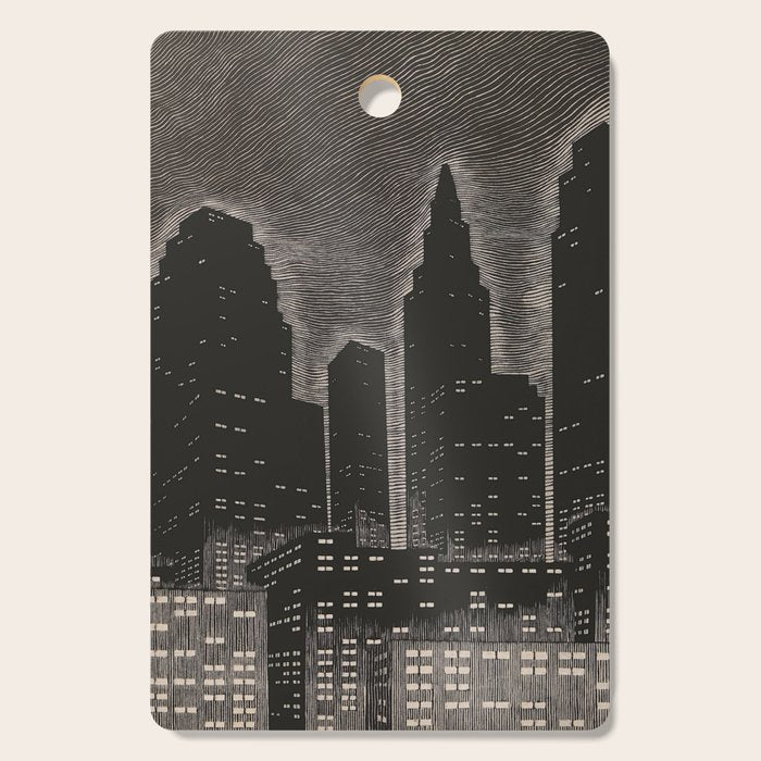 Gothic CityScape Cutting Board Gallery Image 1