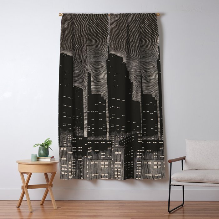 Gothic CityScape Window Curtain Gallery Image 5