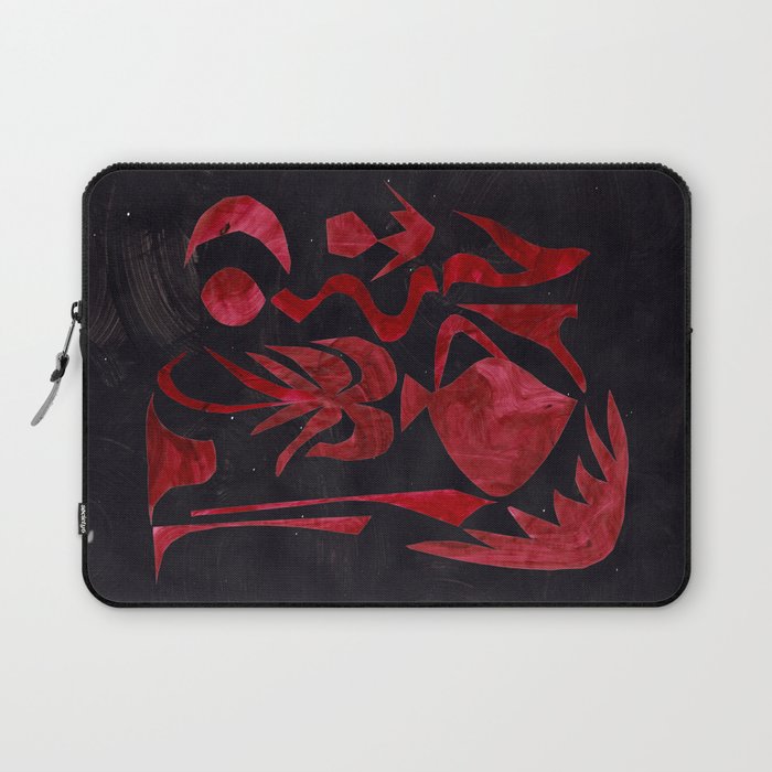 Crimson Dream In Black Laptop Sleeve Gallery Image 1