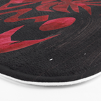 Crimson Dream In Black Bath Mat Gallery Image 3