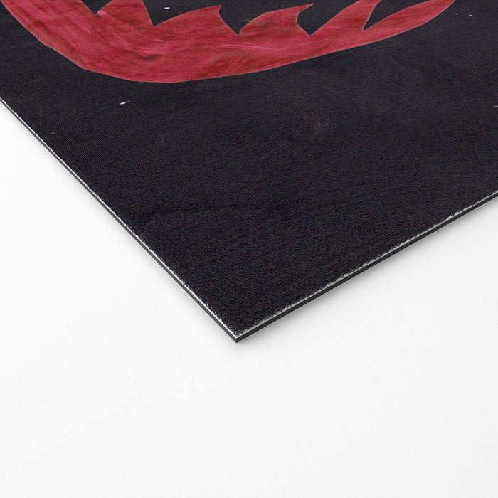 Crimson Dream In Black Welcome Mat Gallery Image 2