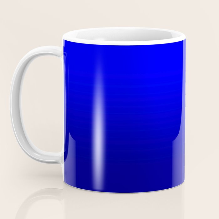 Bright Cobalt and Dark Blue Ombre Coffee Mug Gallery Image 3