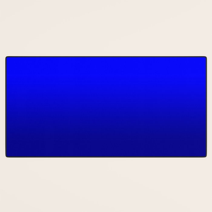 Bright Cobalt and Dark Blue Ombre Desk Mat Gallery Image 3