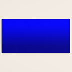 Bright Cobalt and Dark Blue Ombre Desk Mat Gallery Image 3