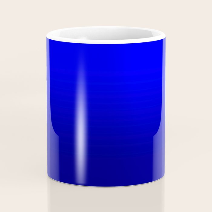 Bright Cobalt and Dark Blue Ombre Coffee Mug Gallery Image 4