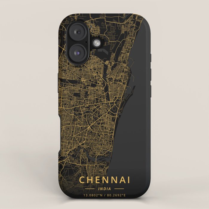 Chennai, India - Gold iPhone Case Gallery Image 1