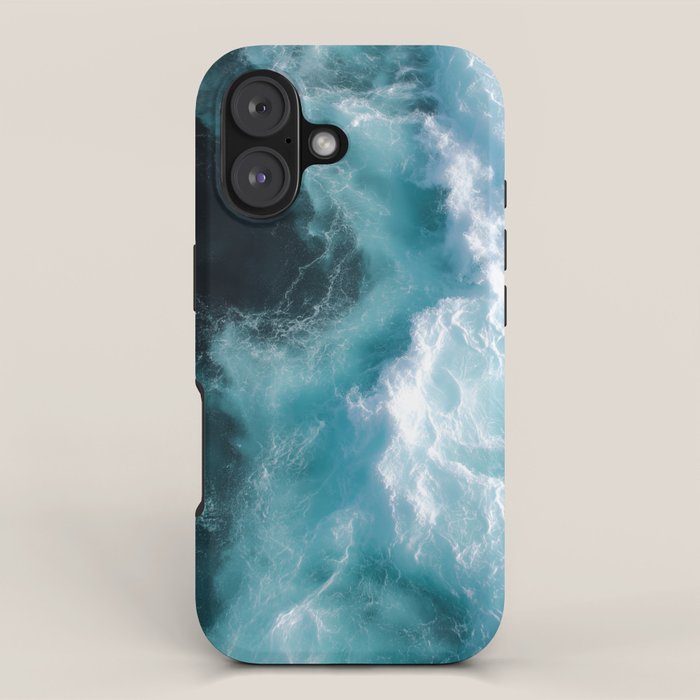 Breaking Waves - Aerial Ocean Print iPhone Case Gallery Image 1