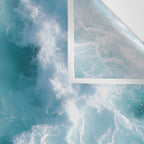 Breaking Waves - Aerial Ocean Print Wall Tapestry Gallery Image 3