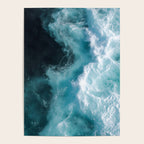 Breaking Waves - Aerial Ocean Print Poster Gallery Image 4