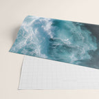 Breaking Waves - Aerial Ocean Print Wrapping Paper Gallery Image 2