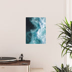 Breaking Waves - Aerial Ocean Print Poster Gallery Image 2