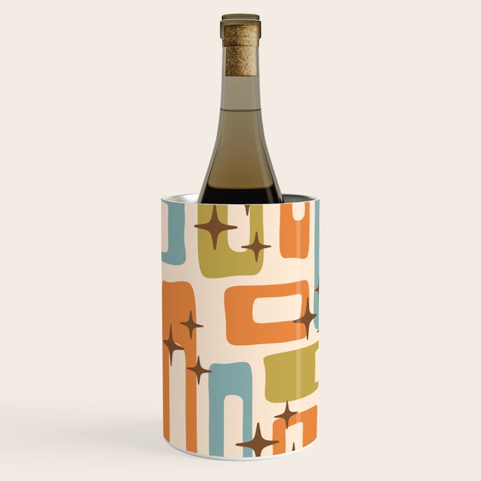 Mid Century Modern Style 922 Orange Green Blue Wine Chiller Gallery Image 1