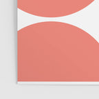 Mid Century Modern Living Coral Square Poster Gallery Image 3