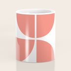 Mid Century Modern Living Coral Square Coffee Mug Gallery Image 4