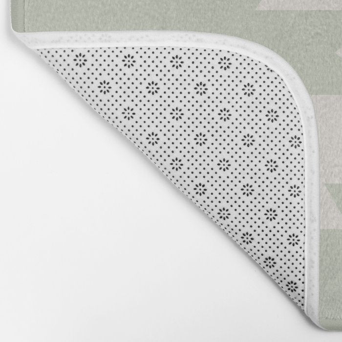 Southwestern Minimalism - Neutral Sage Green Bath Mat Gallery Image 2