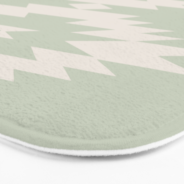 Southwestern Minimalism - Neutral Sage Green Bath Mat Gallery Image 3