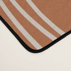 Terra Waves Abstract Minimalist Line Pattern in Clay and Putty Desk Mat Gallery Image 4