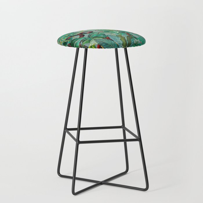 Leaf and Snake pattern Stool Gallery Image 1