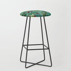 Leaf and Snake pattern Stool Gallery Image 1