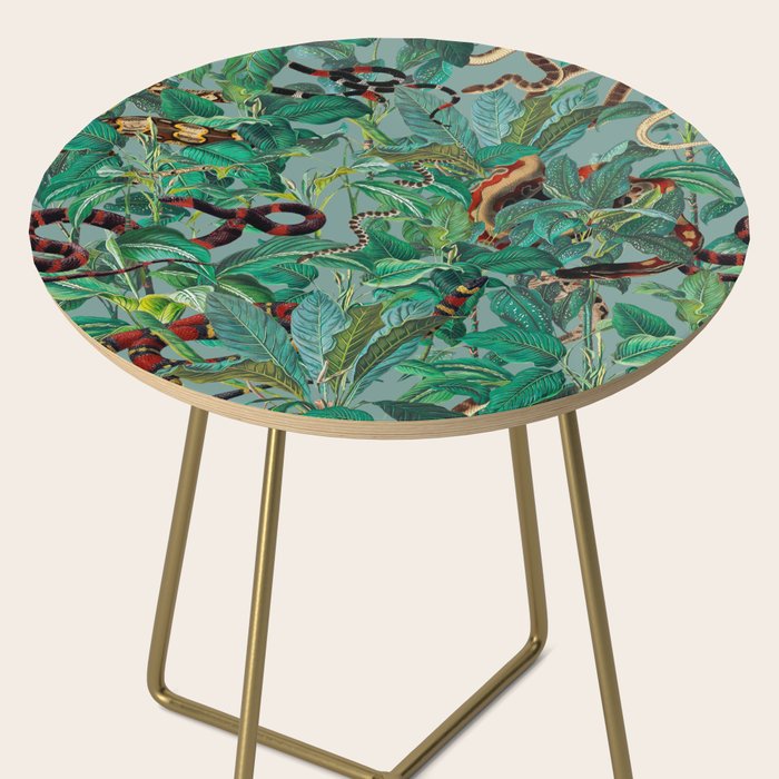 Leaf and Snake pattern Side Table Gallery Image 2