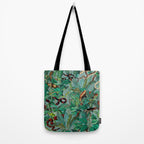 Leaf and Snake pattern Tote Bag Gallery Image 2
