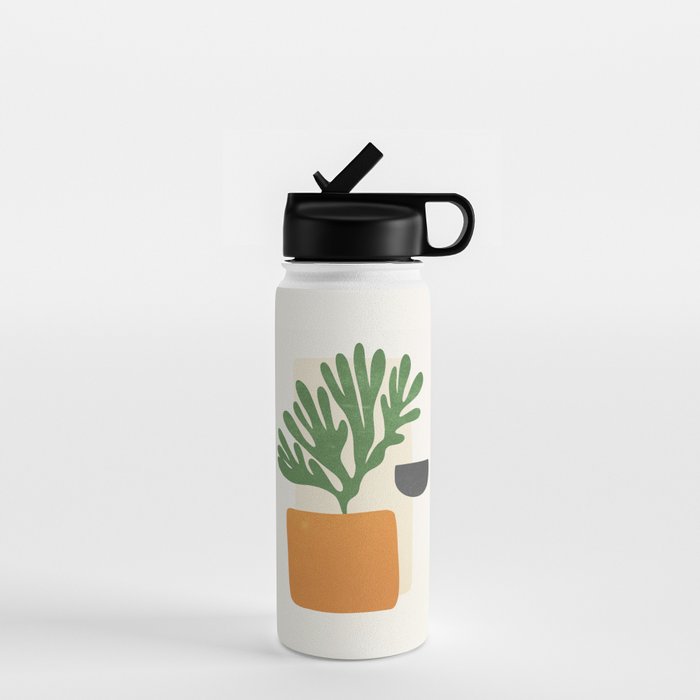 Bronze Vase & Leaves: Matisse Edition | Mid Century Series Water Bottle Gallery Image 1