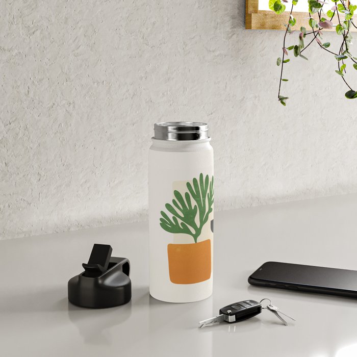 Bronze Vase & Leaves: Matisse Edition | Mid Century Series Water Bottle Gallery Image 4
