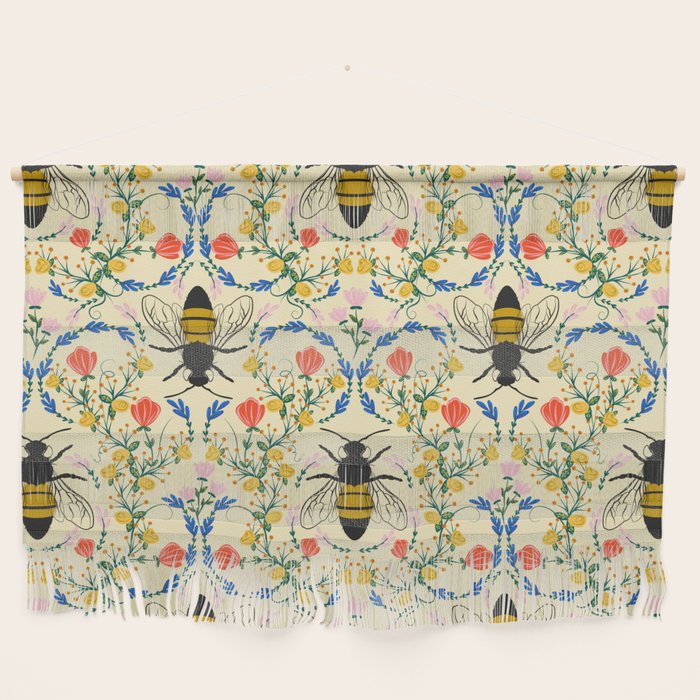Bee Garden - Cream Wall Hanging Gallery Image 1