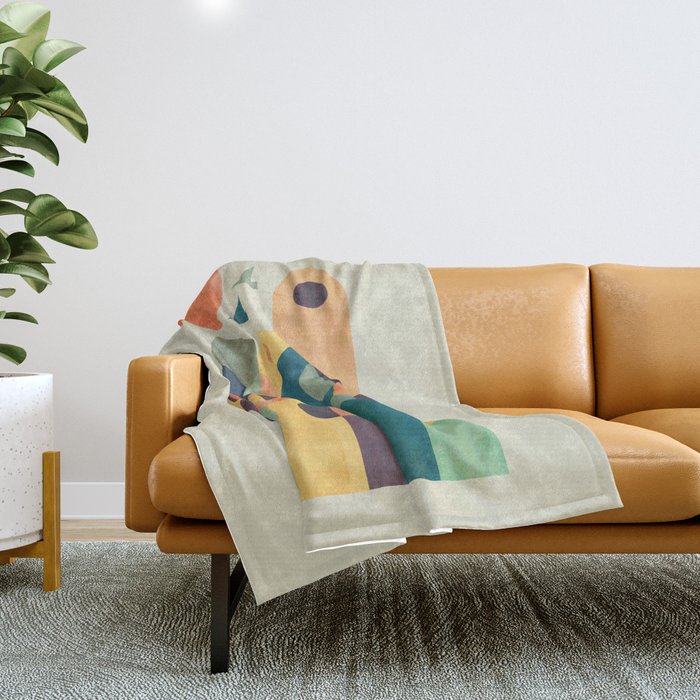 Ancient city Throw Blanket Gallery Image 1