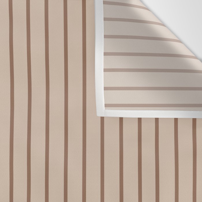 Color Block Line Abstract LXXXI Mocha Coffee Wall Tapestry Gallery Image 3