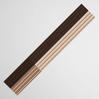 Color Block Line Abstract LXXXI Mocha Coffee Table Runner Gallery Image 3