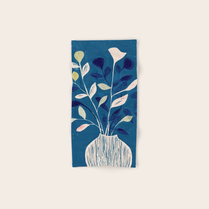 Flowers in a White Vase Bath Towel Gallery Image 1