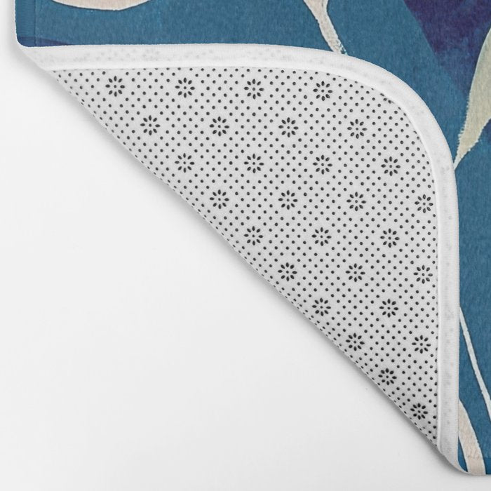 Flowers in a White Vase Bath Mat Gallery Image 2