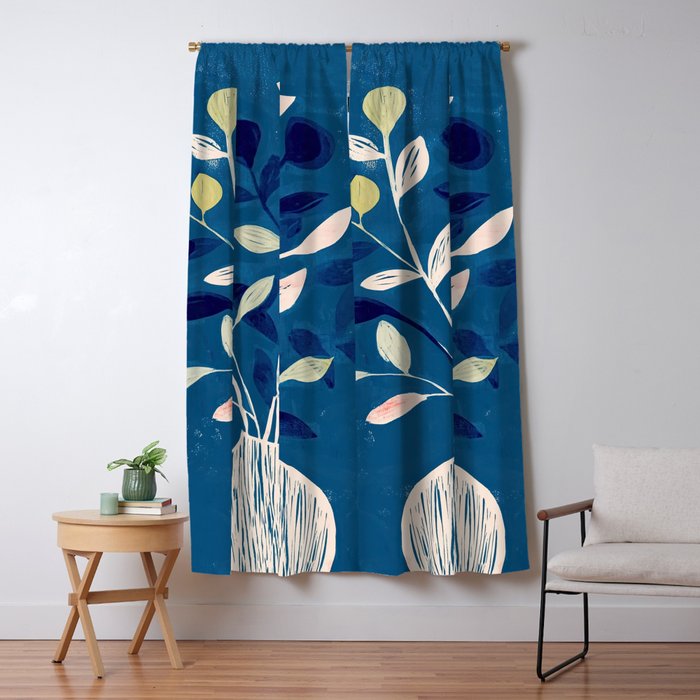 Flowers in a White Vase Window Curtain Gallery Image 5