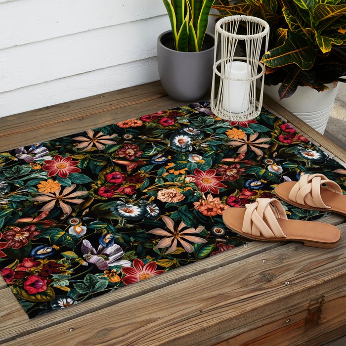 NIGHT-GARDEN-XXIV Outdoor Rug Gallery Image 2