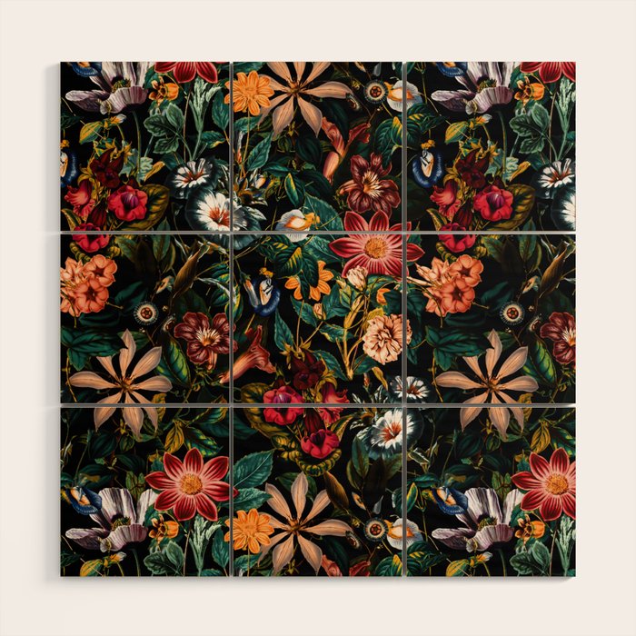 NIGHT-GARDEN-XXIV Wood Wall Art Gallery Image 1