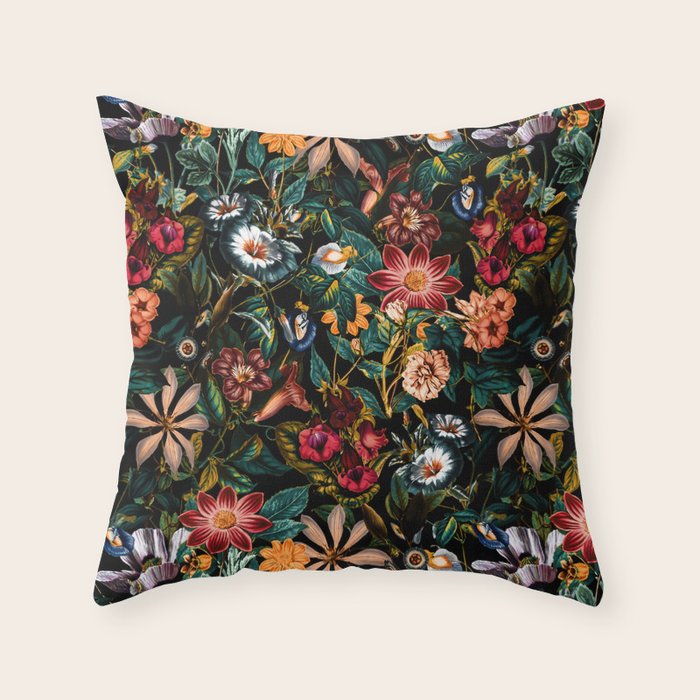 NIGHT-GARDEN-XXIV Throw Pillow Gallery Image 6