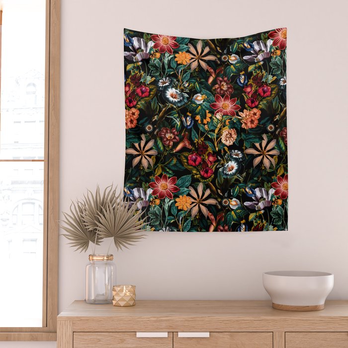 NIGHT-GARDEN-XXIV Wall Tapestry Gallery Image 2