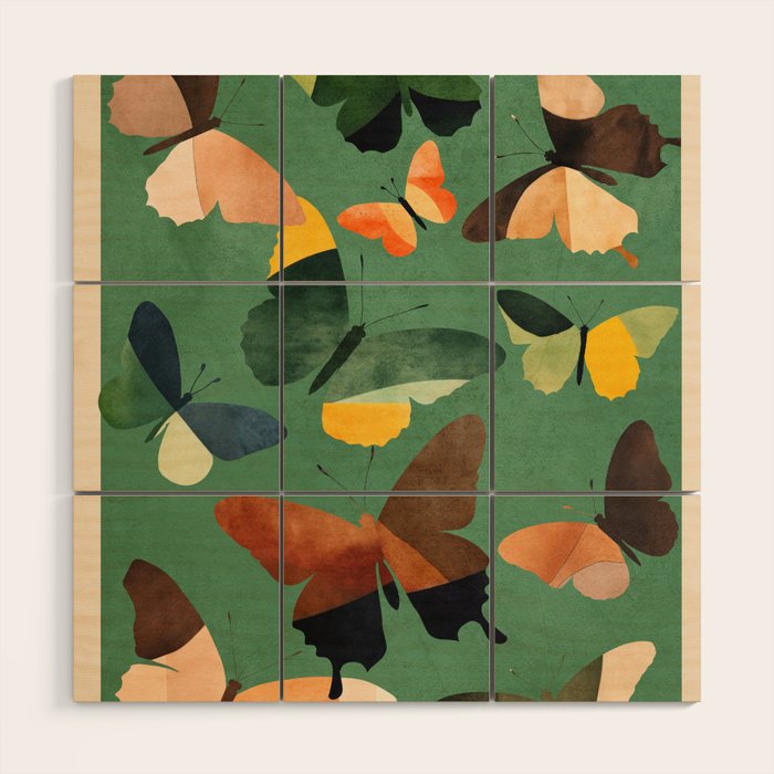Beautiful Butterflies 6 Wood Wall Art Gallery Image 1