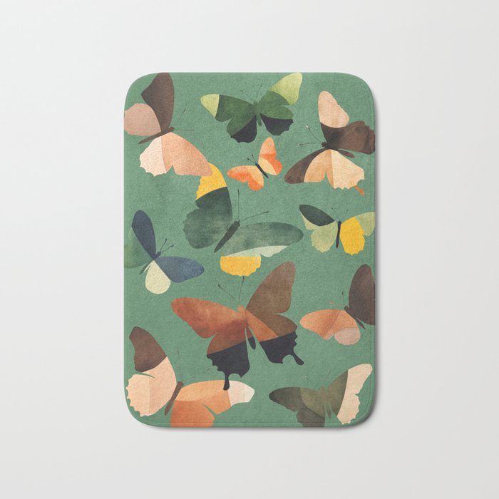 Beautiful Butterflies 6 Bath Mat Gallery Image 1