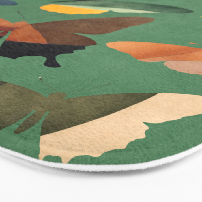 Beautiful Butterflies 6 Bath Mat Gallery Image 3