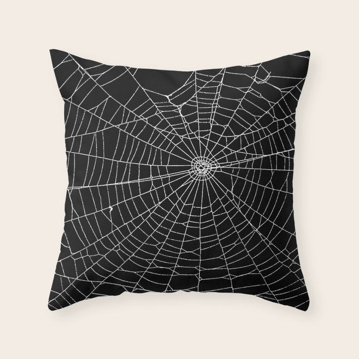 Spider Spider Web Throw Pillow Gallery Image 6