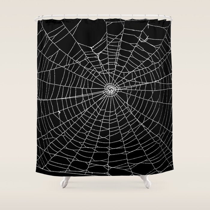 Spider Spider Web Shower Curtain Gallery Image 1