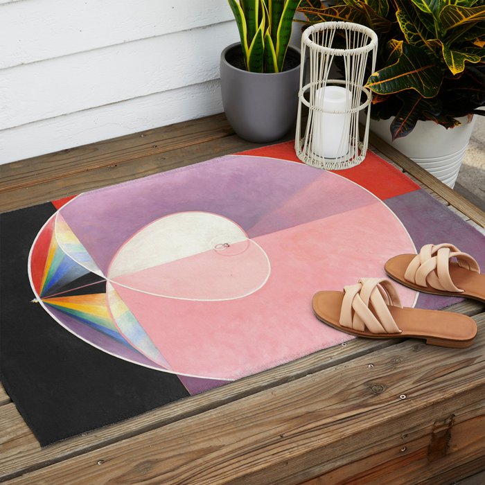 Hilma af Klint "The Dove, No. 02, Group IX-UW, No. 26" Outdoor Rug Gallery Image 2