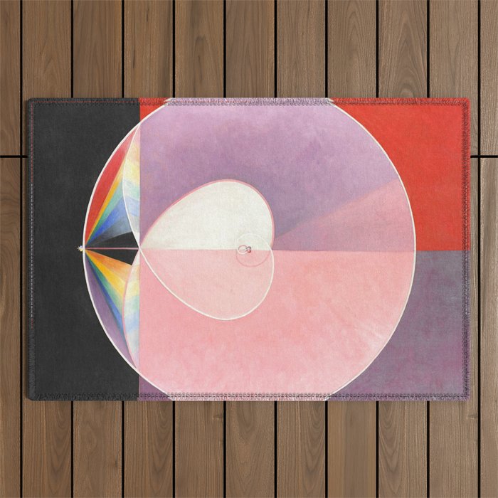 Hilma af Klint "The Dove, No. 02, Group IX-UW, No. 26" Outdoor Rug Gallery Image 1