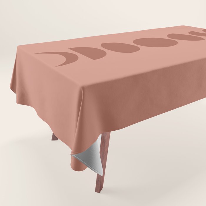 Minimal Moon Phases VI Tablecloth Gallery Image 1